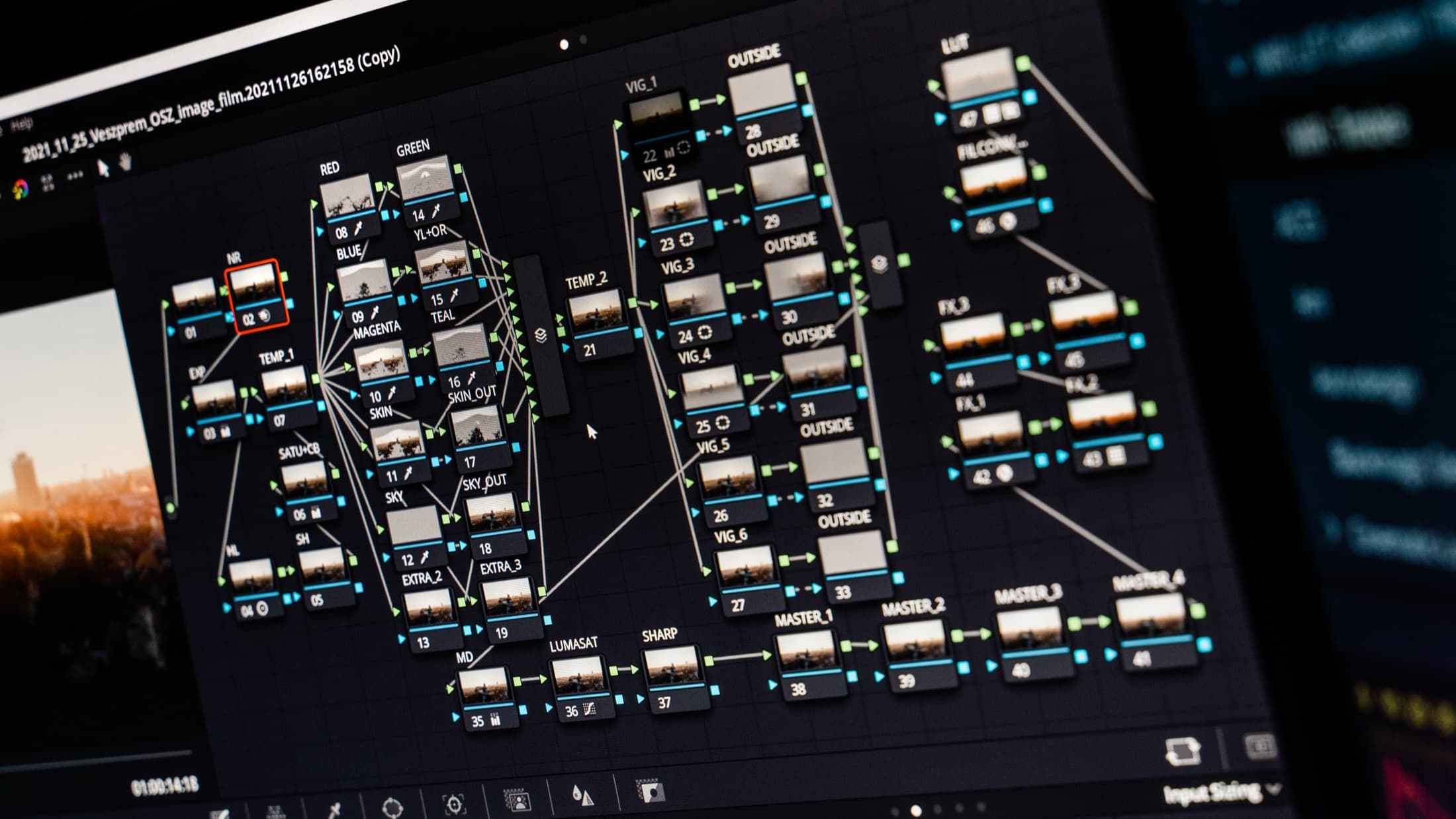 Színkorrekció DaVinci Resolve-ban